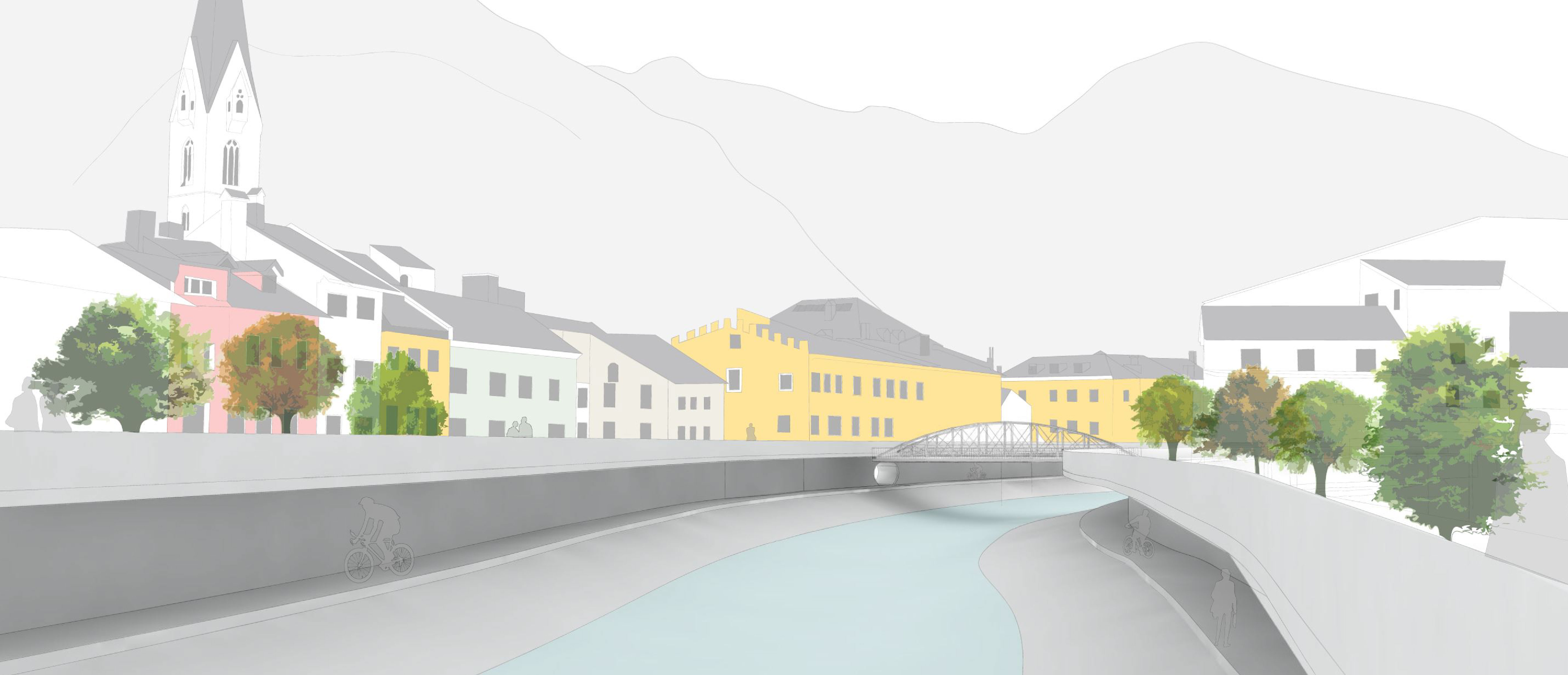 Ideenwettbewerb StadtLandFluss: Flussraum Eisack-Brixen