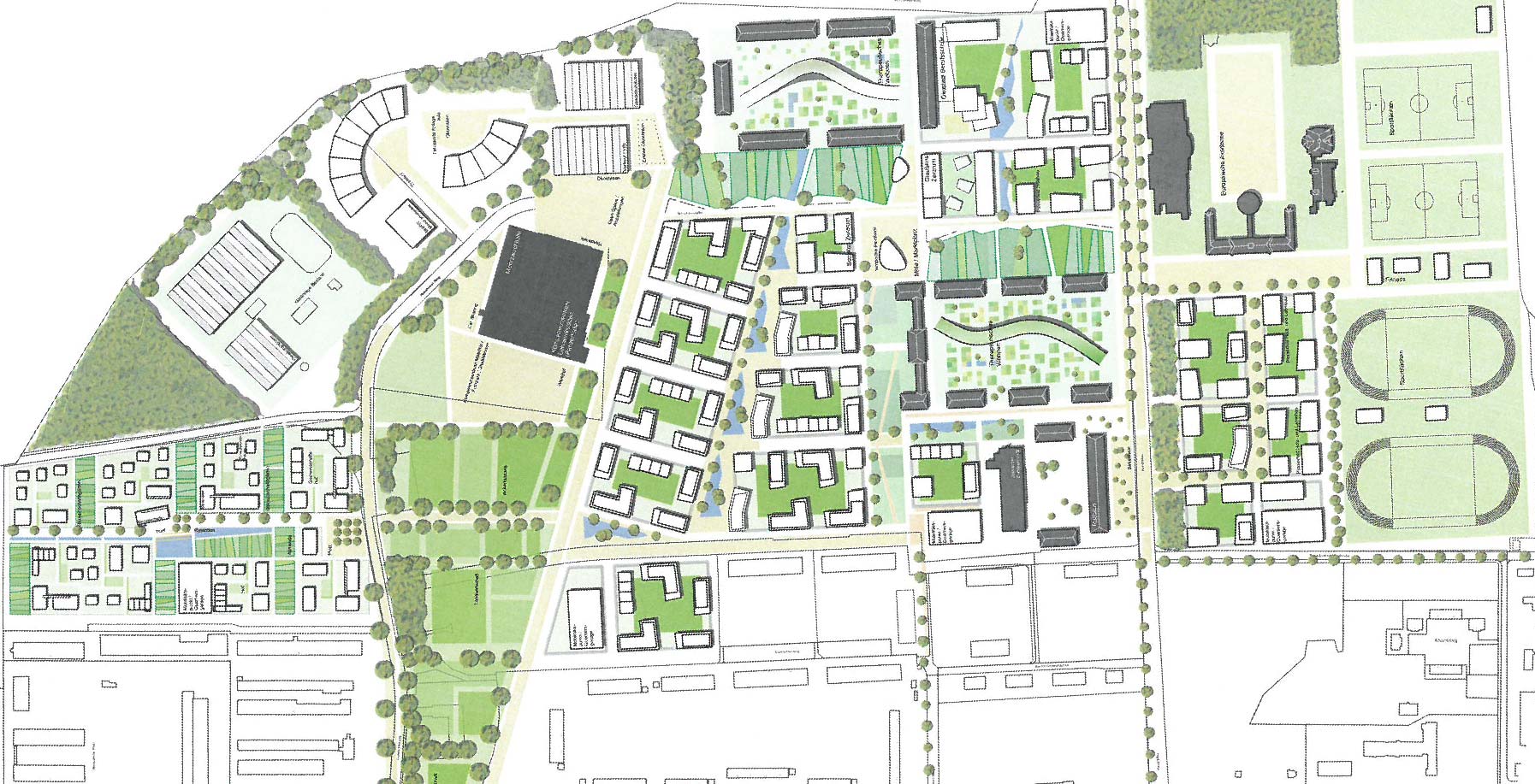 Stdtebaulicher Entwurf fr die Campusstadt Wnsdorf bei Berlin